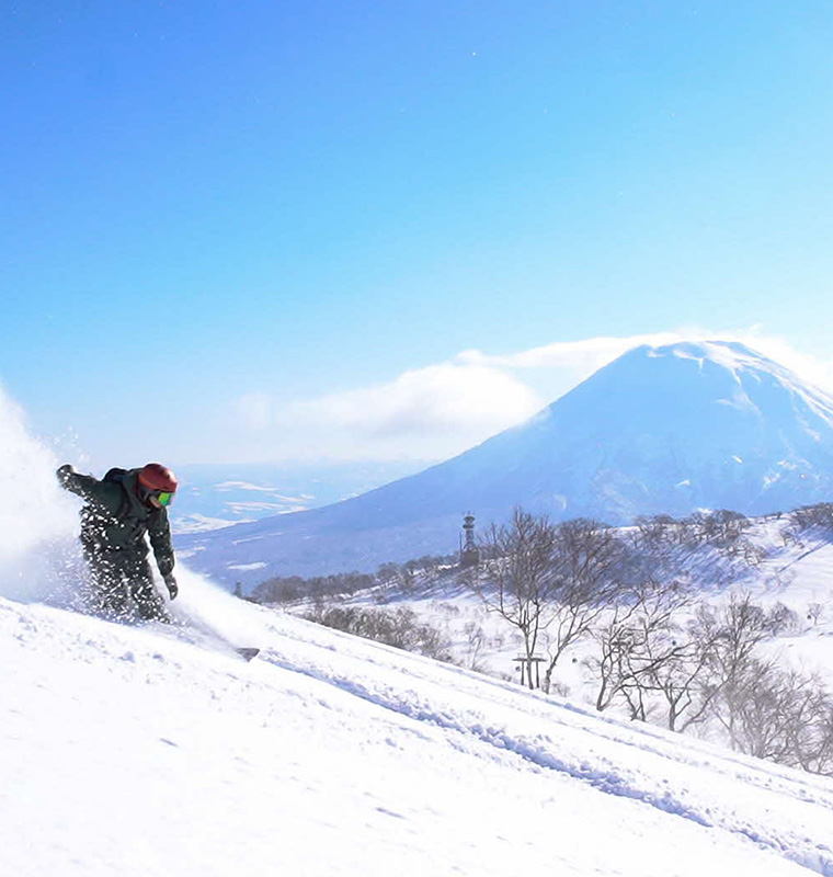 雪山でのスノーボード