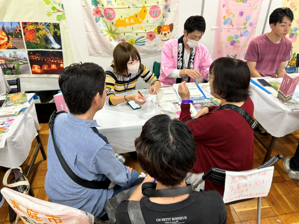移住相談会の様子（写真提供：恵庭市役所）